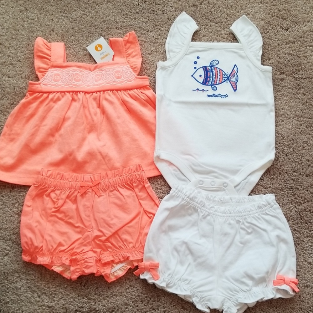 Gymboree top and bottom for baby girl